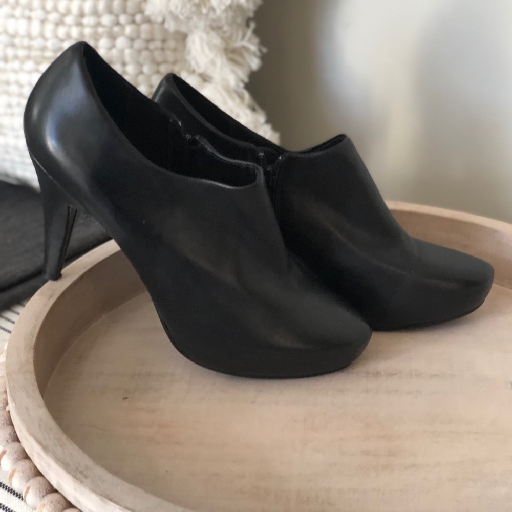 High heel ankle booties!